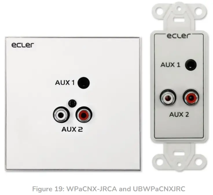 ecler WPaVOL-SR Volume Remote Wall Panel control - figure20