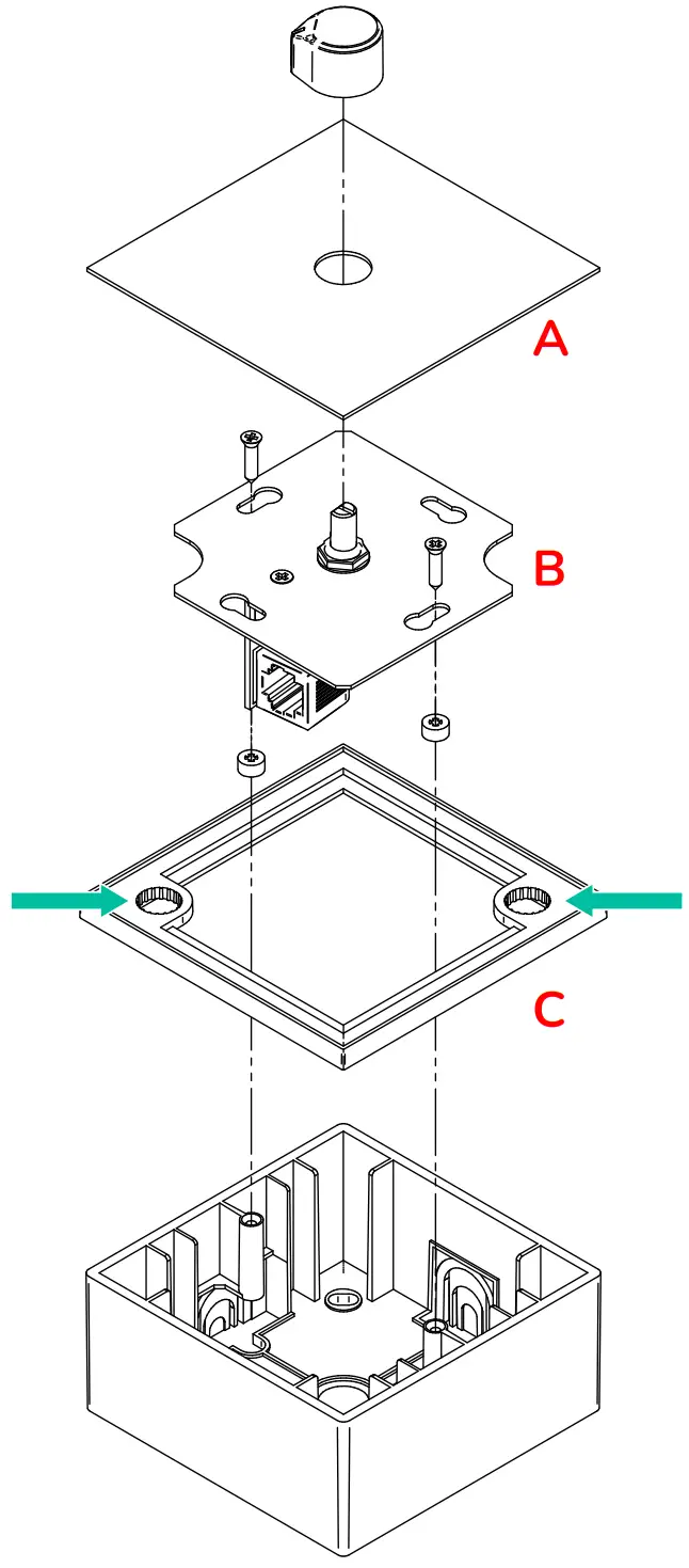 ecler WPaVOL-SR Volume Remote Wall Panel control - figure21