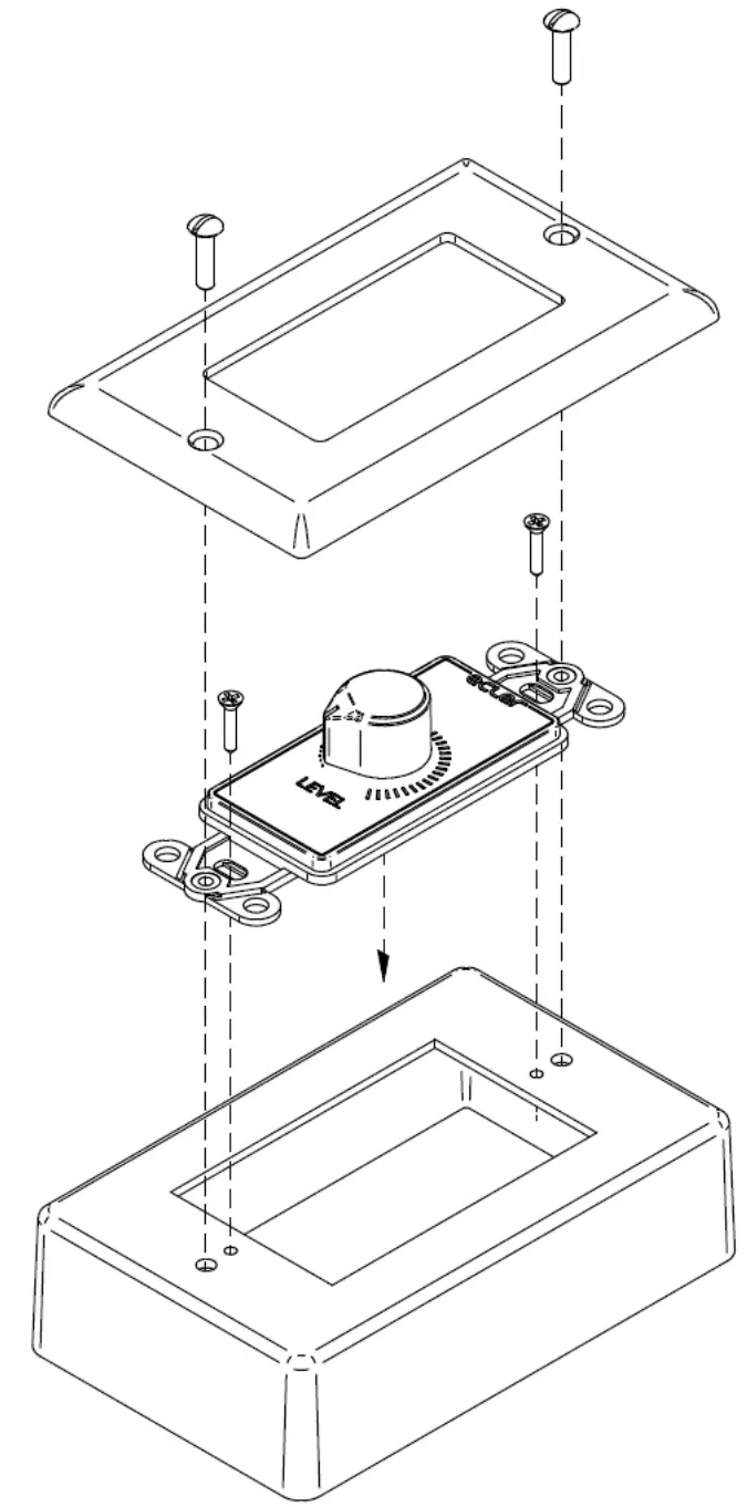 ecler WPaVOL-SR Volume Remote Wall Panel control - figure22
