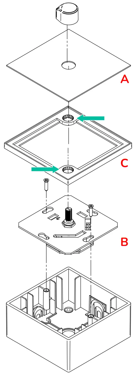 ecler WPaVOL-SR Volume Remote Wall Panel control - figure23