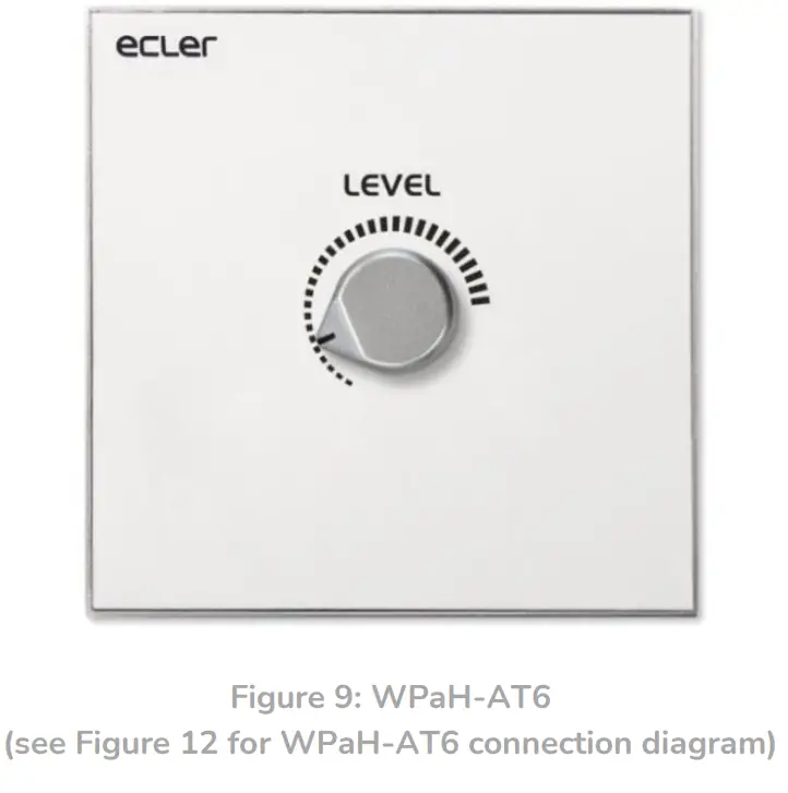 ecler WPaVOL-SR Volume Remote Wall Panel control - figure9