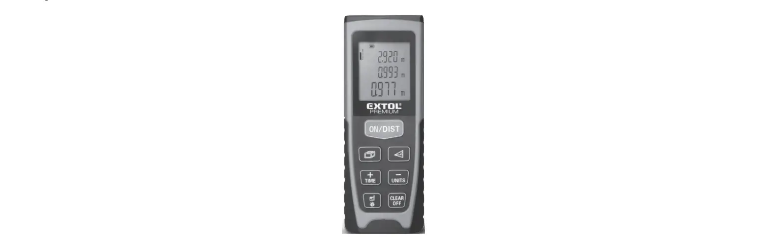 Extol 8820041 Digital Laser Distance Meter User Manual Extol 8820041 Digital Laser Distance Meter User Manual