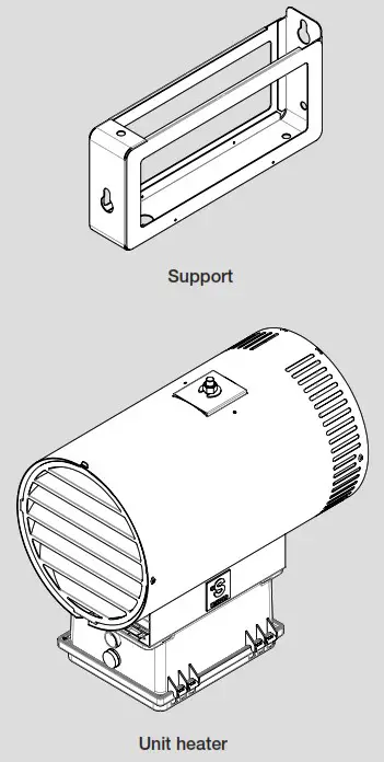 STELPRO SFHGX 0521TDIS Agricultural Unit Heater - INSTALLING THE UNIT HEATER