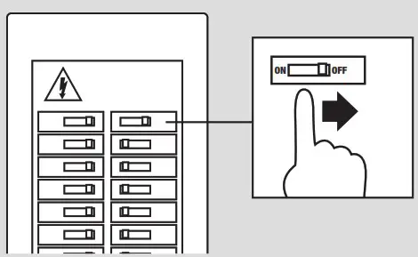 STELPRO SFHGX 0521TDIS Agricultural Unit Heater - TURNING OFF THE POWER SUPPLY