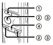 SONY IC RecorderUsing the menu