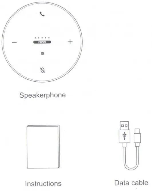 Fanvil CS30 AI Meeting Box Omni Directional Microphone and Bluetooth Speaker