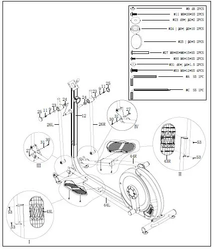 SUNNY-SF-E321005-Power-Stride-Elliptical-Machine-fig-6