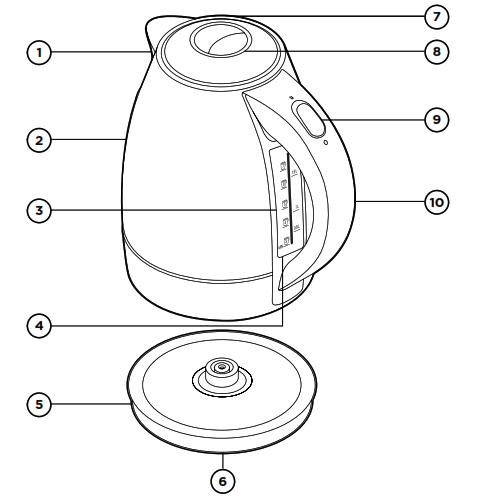 CHEFMAN 1.8-Liter RAPID-BOIL KETTLE - fIG 1