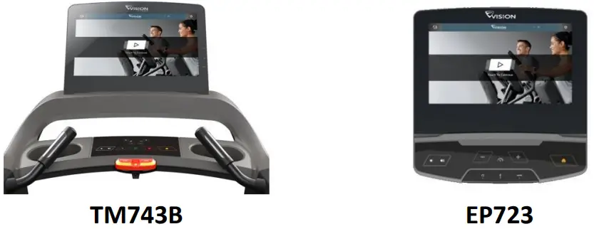 VISION FITNESS TM743B Entertainment Console-FIG1