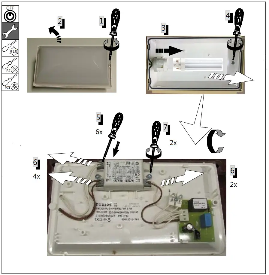 PHILIPS FWC 120 121 Security FWC Security Luminaire - Figure 1