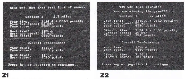 The Duel Test Drive II Game - SCORE SCBEENS