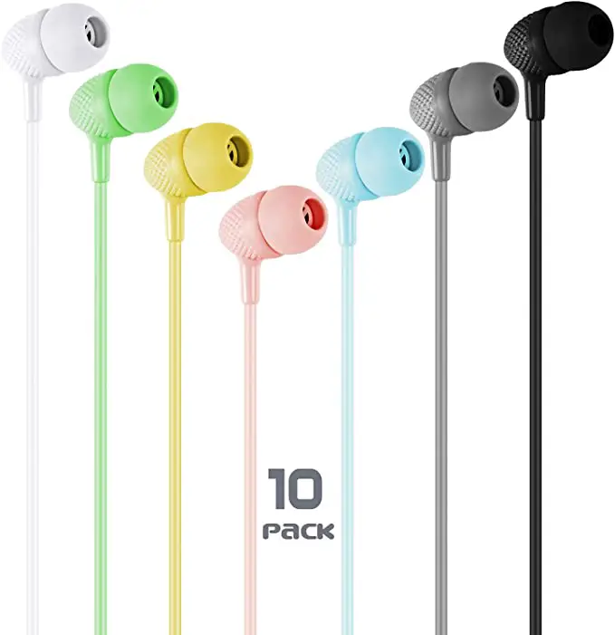 Wensdo-Kids-Earbuds-Bulk-10-Pack-Multi-Colors-for-Students-product
