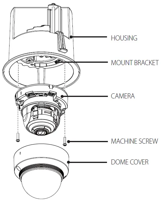 Hanwha Techwin SHD-1128FPW In-Ceiling Housing 10