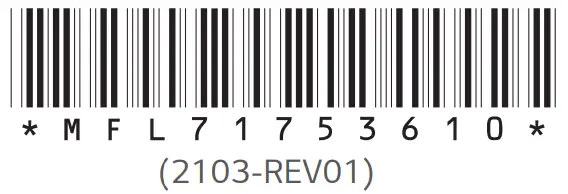 LG 2103 REV01 OLED TV - Bar Code