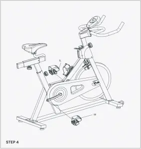 LIFESPAN SM-310 M2 Spin Bike ASSEMBLY INSTRUCTIONS Step 4