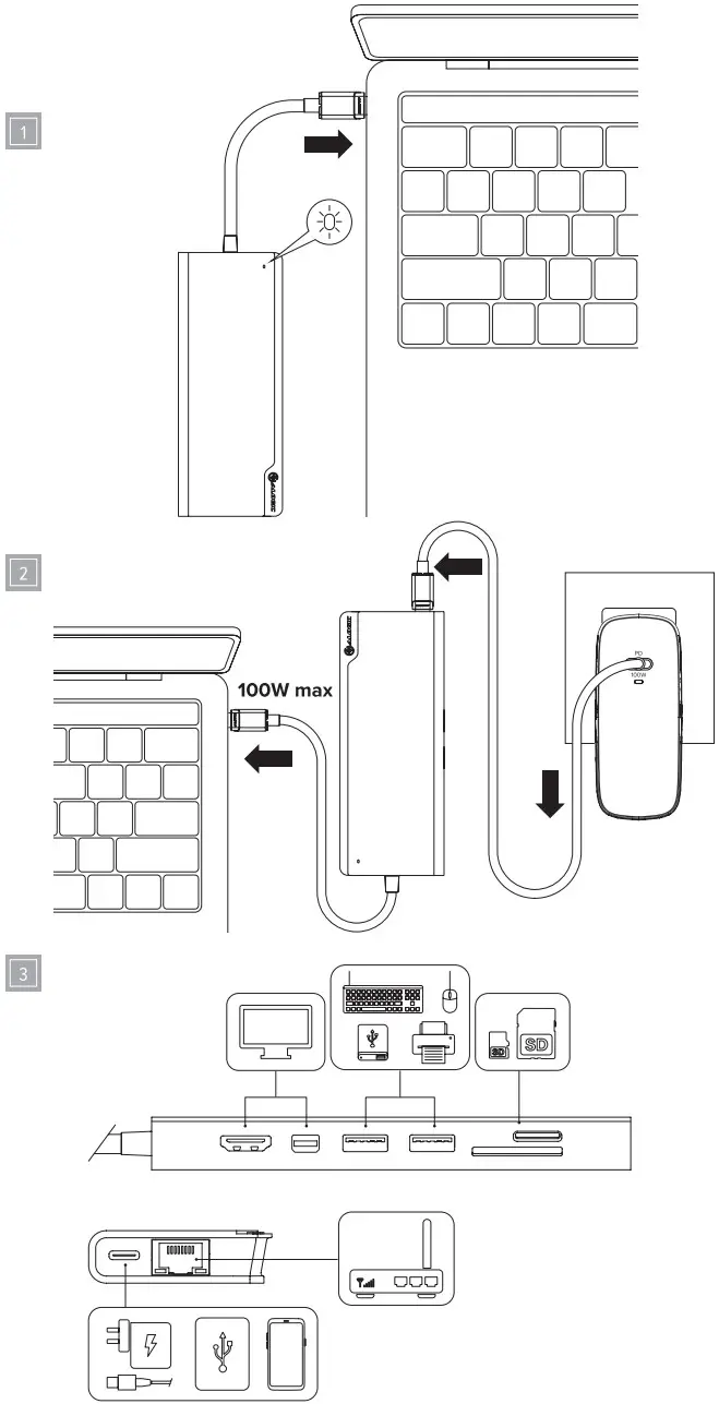 ALOGIC USB C Ultra Dock Plus Gen 2 with Power Delivery - Figure 3