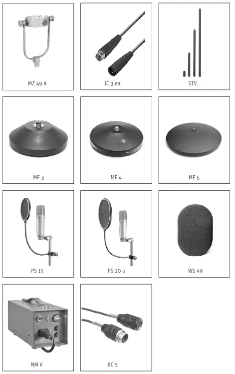 NEUMANN M 49 V Large-Diaphragm Multi-Pattern Tube Condenser Microphone - Fig4