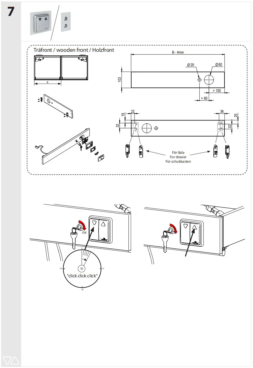 GRANBERG 6310L Baselift Floor 40mm Front - Figure 13