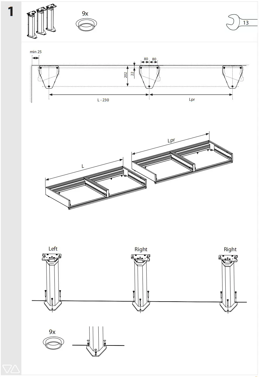 GRANBERG 6310L Baselift Floor 40mm Front - Figure 7