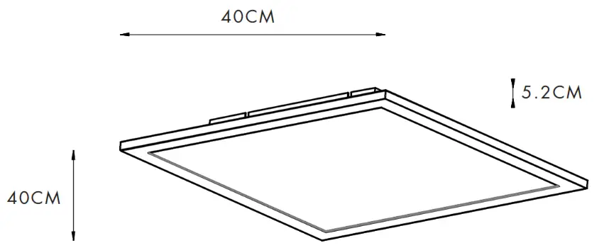 QAZQA 103462 Liv CL LED 40 cm Dimmable Remote - LED Board