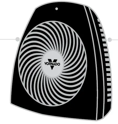 Vornado MVH Vortex Heater with 3 Heat Settings (6)