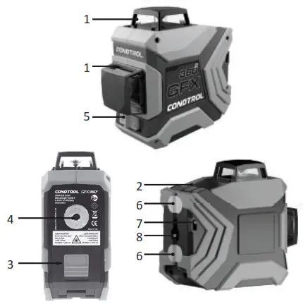 CONDTROL GFX 360 Cross Line Laser - PRODUCT DESCRIPTION