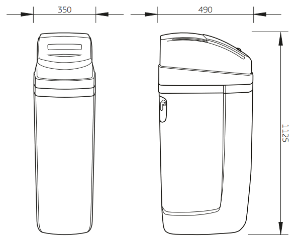 Puretec SOL E1 Series Automatic Timer Water Softening Appliance - Specifications