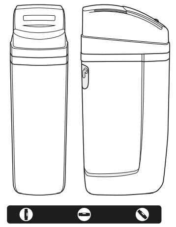 Puretec SOL E1 Series Automatic Timer Water Softening Appliance - level surface