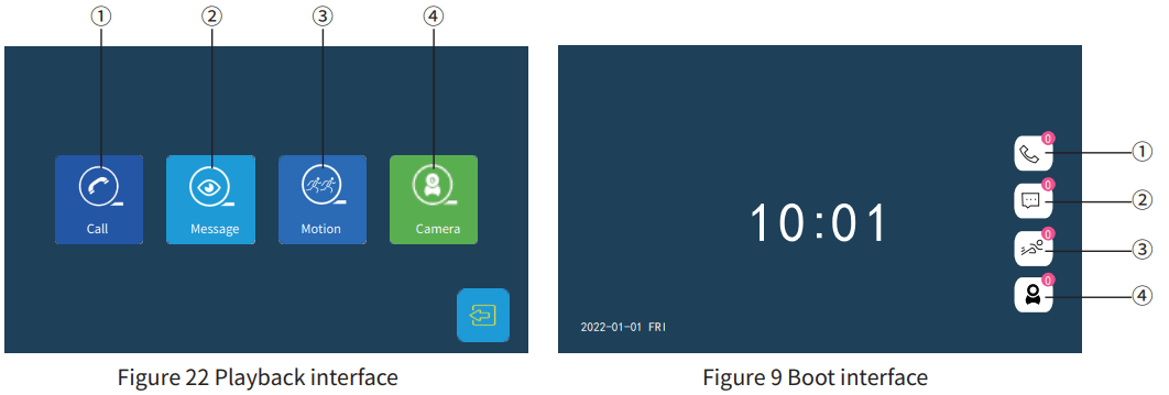 tuya Digital High Definition WiFi Doorbell - Main menu