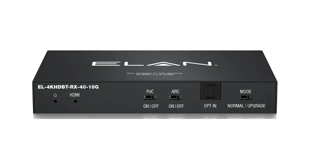 Elan El-4khdbt Hdbaset Extender Set User Guide Elan El-4khdbt Hdbaset Extender Set User Guide