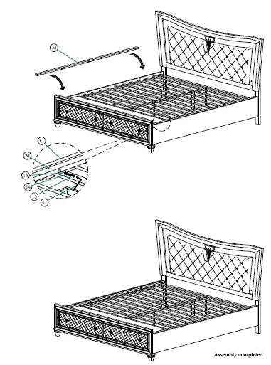 Best-Quality-Furniture-9749-Venetian-5-Piece-Champagne-California-King-Bedroom-Set-3