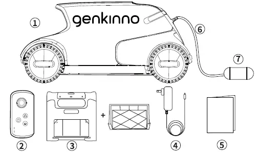 genkinno P1 Robotic Pool Cleaner 1