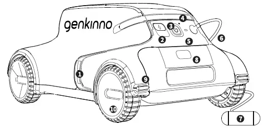 genkinno P1 Robotic Pool Cleaner 9