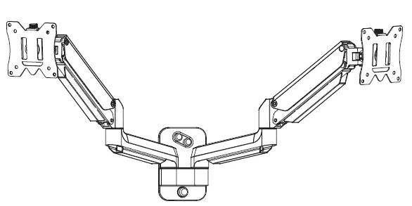 MOUNTUP-MU2002-Polished-Aluminium-Dual-Monitor-Wall-Mount-fig-1