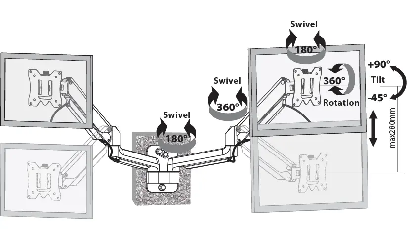MOUNTUP-MU2002-Polished-Aluminium-Dual-Monitor-Wall-Mount-fig-16
