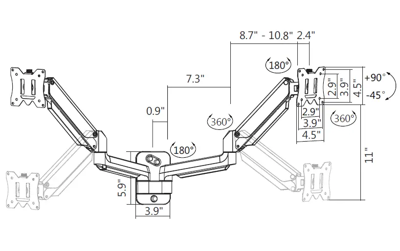 MOUNTUP-MU2002-Polished-Aluminium-Dual-Monitor-Wall-Mount-fig-18