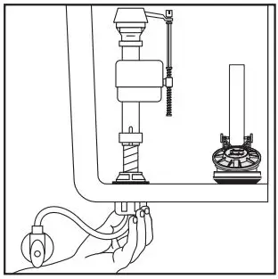American Standard 2426 EVOLUTION 2 - MAINSTREAM Two-Piece Toilet Instruction Manual - With correct washers in place