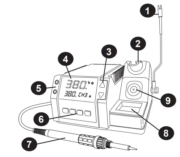 X-TRONIC 4010-PRO-X 75 Watt Soldering Iron Station - UNIT PARTS