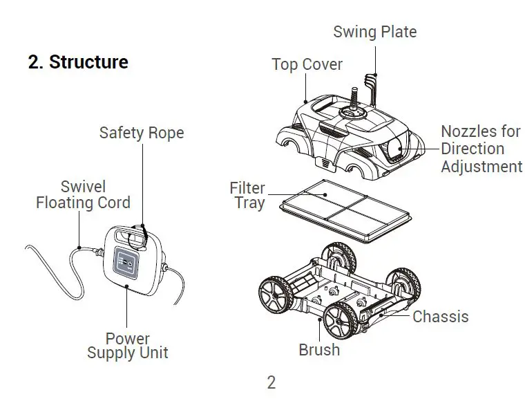 AIPER Orca 800 Mate Robotic Pool Cleaneri-fig-1