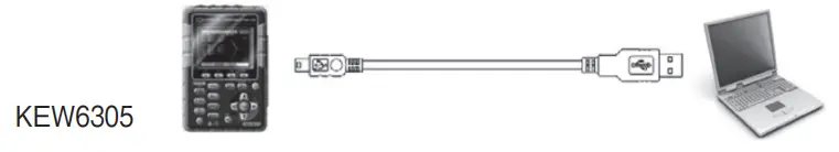 KEW6305-Power-Meter-with-500A-Current-Sensors-Instruction-FIG-1