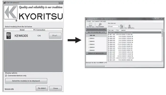 KEW6305-Power-Meter-with-500A-Current-Sensors-Instruction-FIG-12