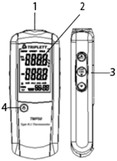 TRIPLETT Type KJ Thermometer TMP50 - Description