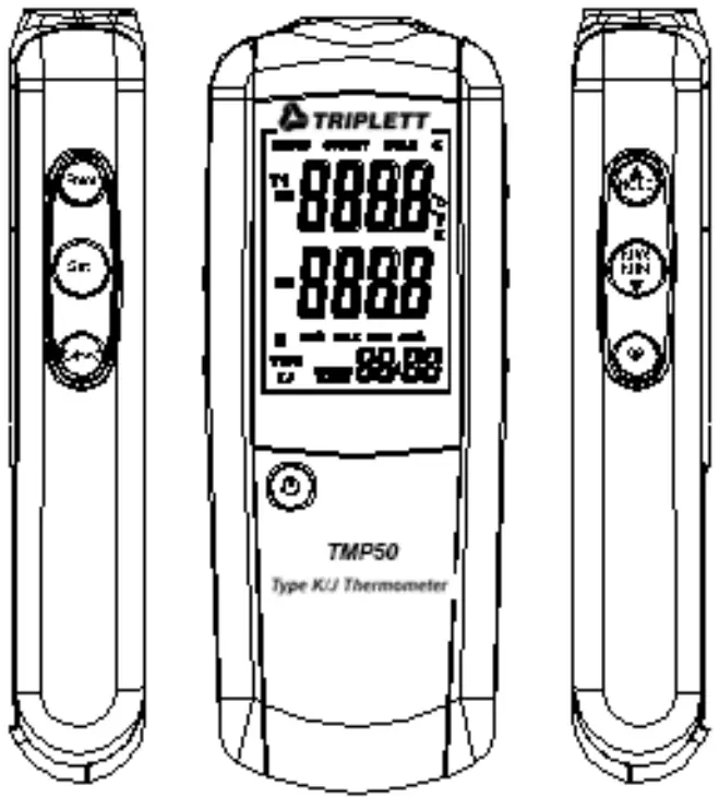 TRIPLETT Type KJ Thermometer TMP50