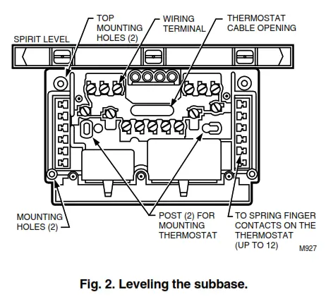 Honeywell Y594 Multistage Thermostat Subbase - 2