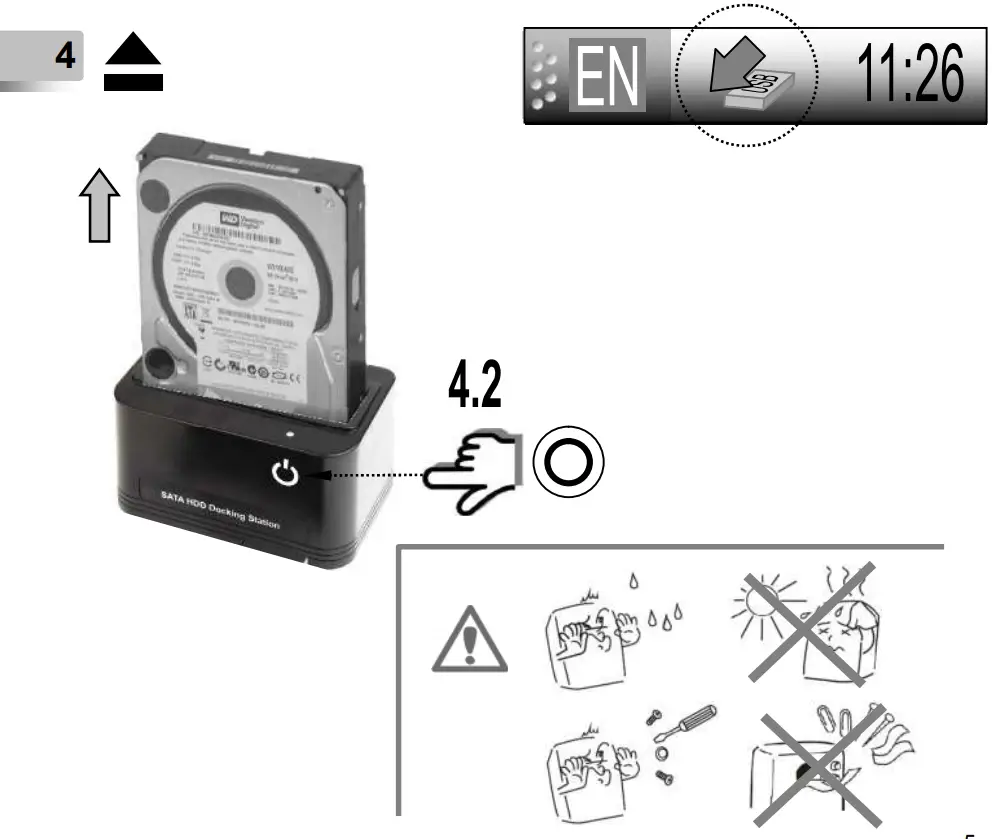 gembird HD32 U2S 5 USB Docking Station - FIGURE 3