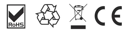 ROHS, recycle,disposal, ce icon