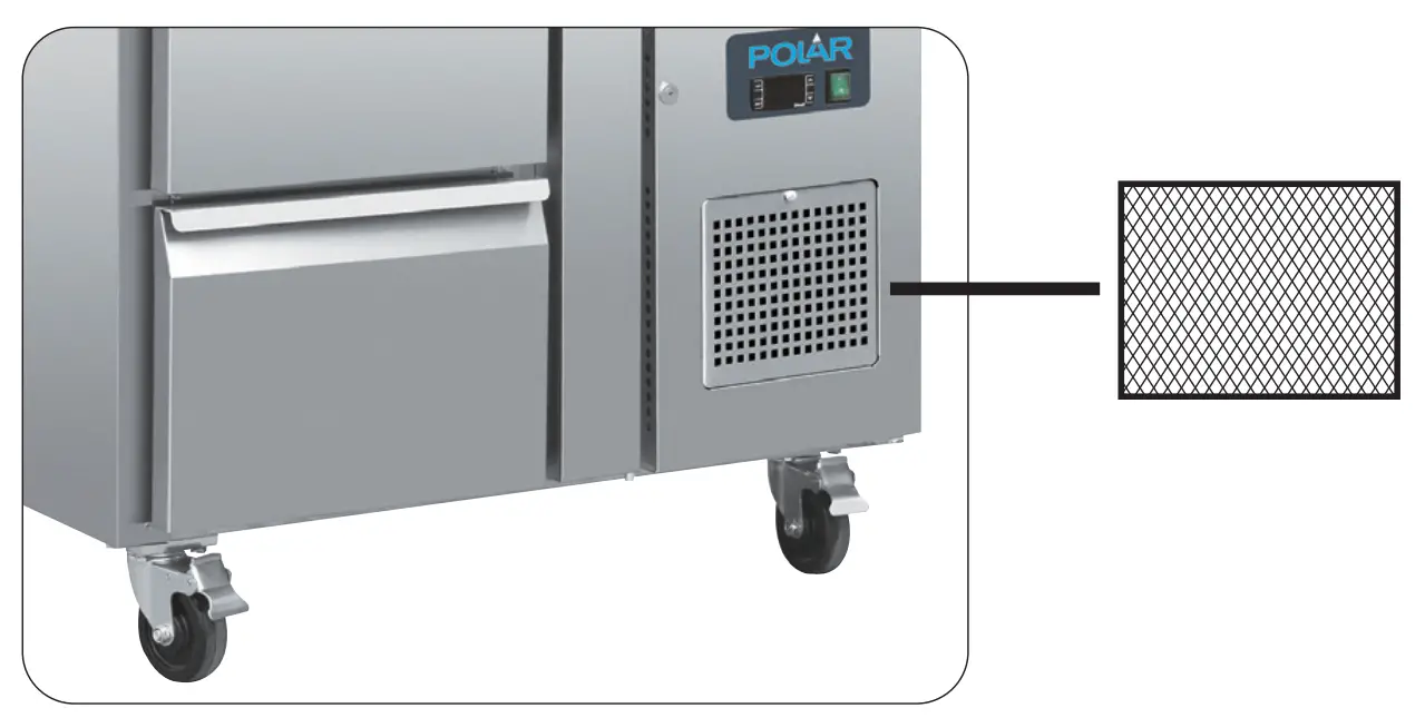 POLAR Refrigerated GN Counter - Maintenance