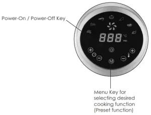 mistral 10 Litre Digital Air Fryer MDF898 - cooking functionr