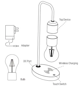 tzumi Gravity LED Light Bulb - fig