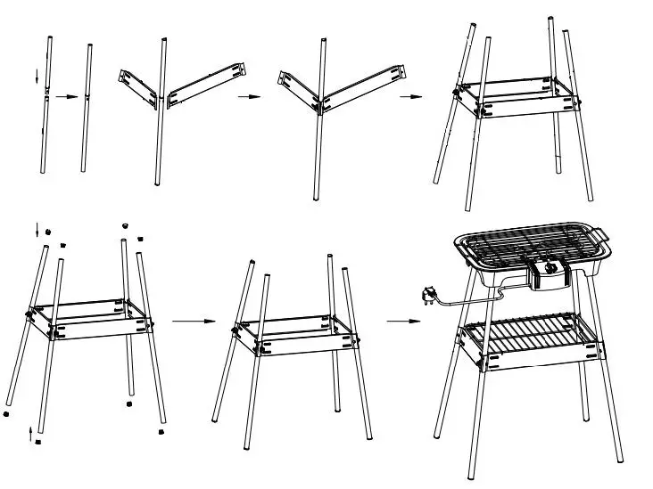 ADLER AD6602 Grill Electric with Removable Heater fig2